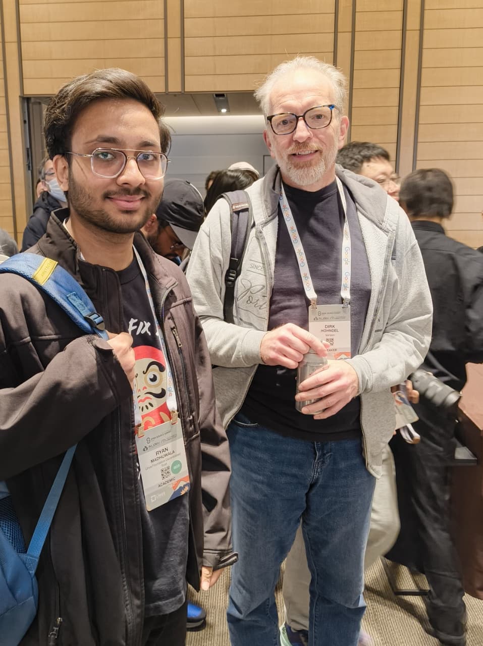 With Dirk Hohndel of Verizon at Open Source Summit Japan