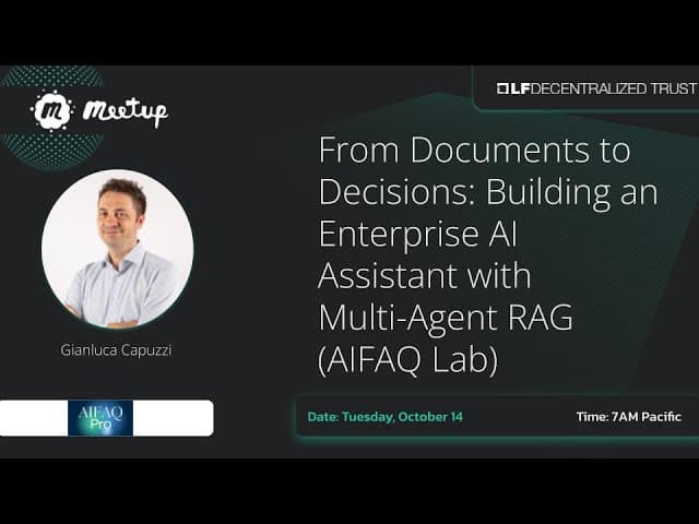 LFDT meetup on the AIFAQ multi-agent RAG assistant